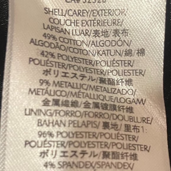 A/X Armani Exchange Black Metallic Mini Dress - Picture 8 of 8